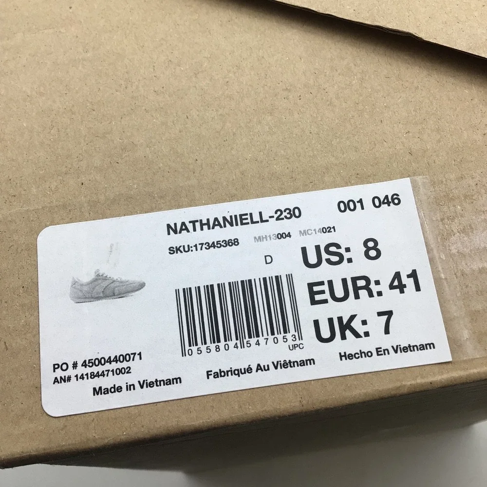 Aldo Nathaniell-230‎ Mens Tan Suede Low Top Sneakers Gum Sole Size 8 US NEW